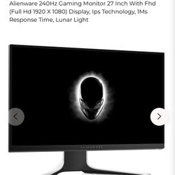 Used 240hz Gaming Monitor 27inch (Calexico,Ca)📍