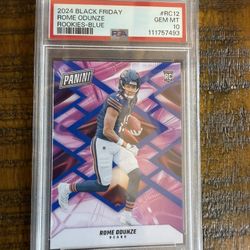 2024 Black Friday Rome Odunze Rookies Blue /50 #RC12 PSA 10 Gem Mint 
