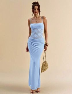 Baby blue dress