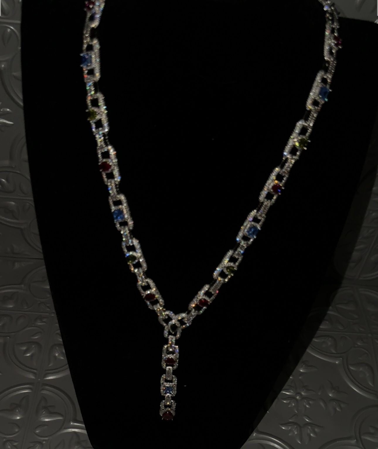 18 k Gold Plated Multi-color Chain 