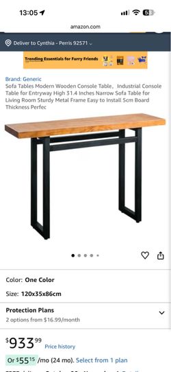 Wooden bar height table