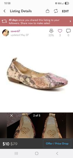 Vince Camuto Etheda Ballet Flat Size 7 Women