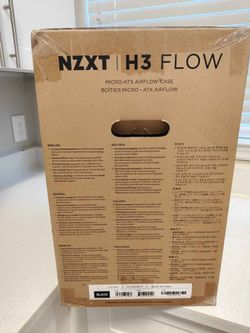 NZXT H3 Flow Micro-ATX Gaming PC Case - Compact case
