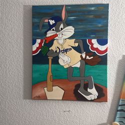 LA Dodgers bugs Bunny Painting