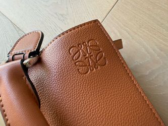 Tan brown Loewe puzzle bag
