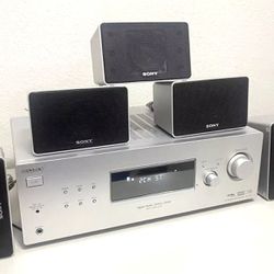 SONY STEREO RECEIVER HOME THEATER SYSTEM WITH REMOTE 