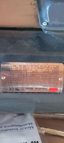 Dayton Motor 1 Hp 3 Phase 208-230/460