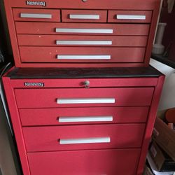 Kennedy Tool Box Red Wrinkle Finish