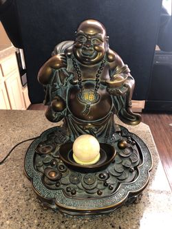 Ceramic Buddha /Water floating sphere