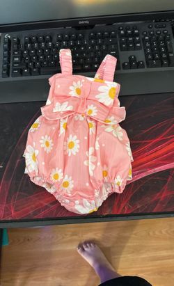 Pink Infant Floral Romper 