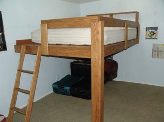 Customs Oak King Loft Bed – All Proceeds Pay For Medical Expenses