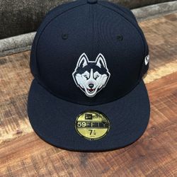 New Era UConn Huskies Fitted Hat 7 1/8