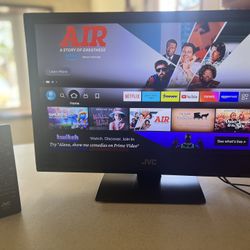 Awesome 24 Inch JVC TV ready For Fire Stick & Built In DVD PLAYER 