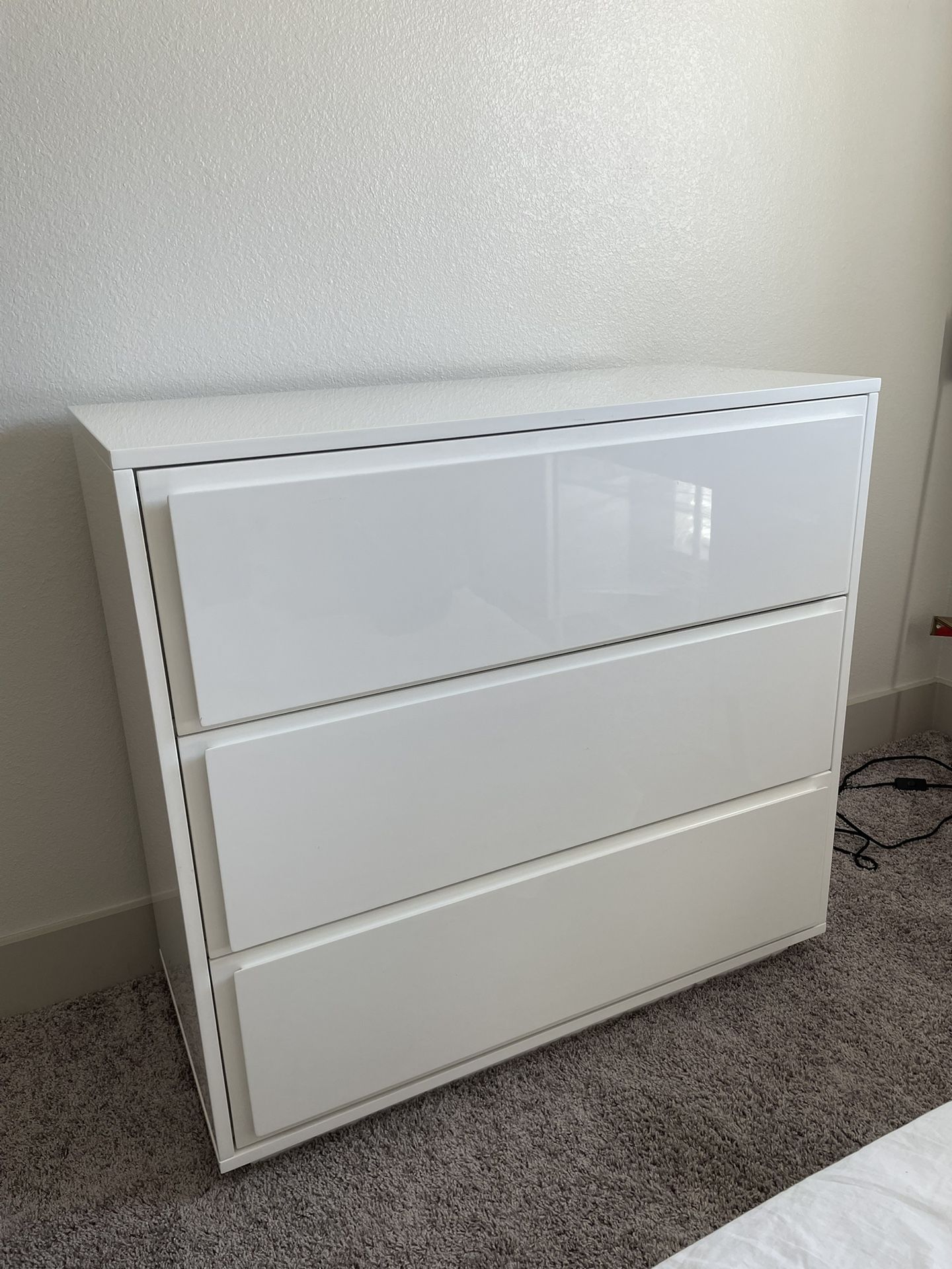 CB2 Gallery White 3 Drawer Chest / Dresser