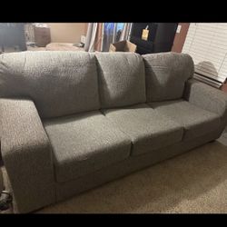 Gray fabric Couch - Excellent Condition! (Free Local Delivery 