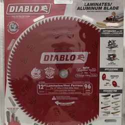 DIABLO 12 in. x 96-Tooth Laminate/Aluminum/Plastics Circular Saw Blade