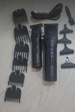 Cordless Hair Clippers for Men Beard Trimmers Kit with LED Display Rechargeable Haircut Grooming Shaver Gift for Men Women Barber Kids (Black)  6 limi