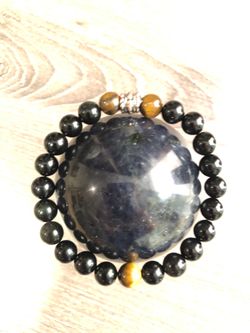 8mm Tiger Eye Beaded Bracelet