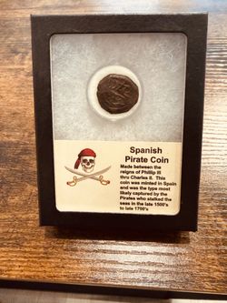 Spanish Coin Authentic Pirate Coin 