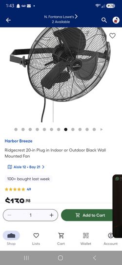 Wall Mountain fan