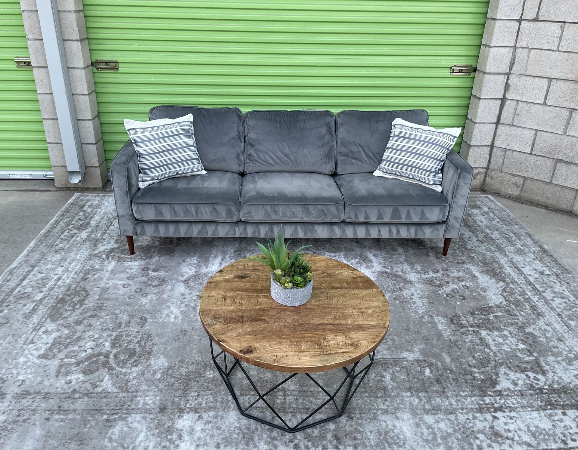 *Free Delivery* Gray Modern Living Spaces Couch Sofa