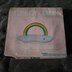 Inflated dog pool float