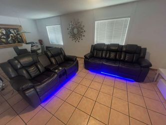 Electric reclining sofa and loveseat, brand new, ask for price 