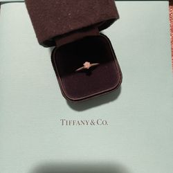Tiffany Engagement Ring With Certificate Diamond
