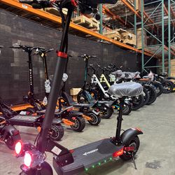 Electric scooter with seat