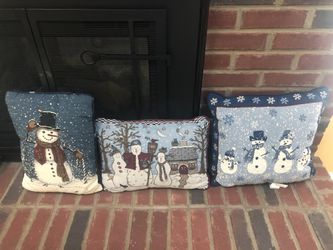 3 Christmas Decorative Pillows