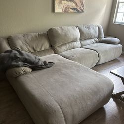 Very Comfortable Reclining L Shaped Couch