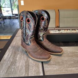 Ariat Ats Pro Square Toe 9.5 D Cowboy Boots