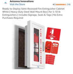 Avicenna Semi-Recessed Fire Extinguisher Cabinet