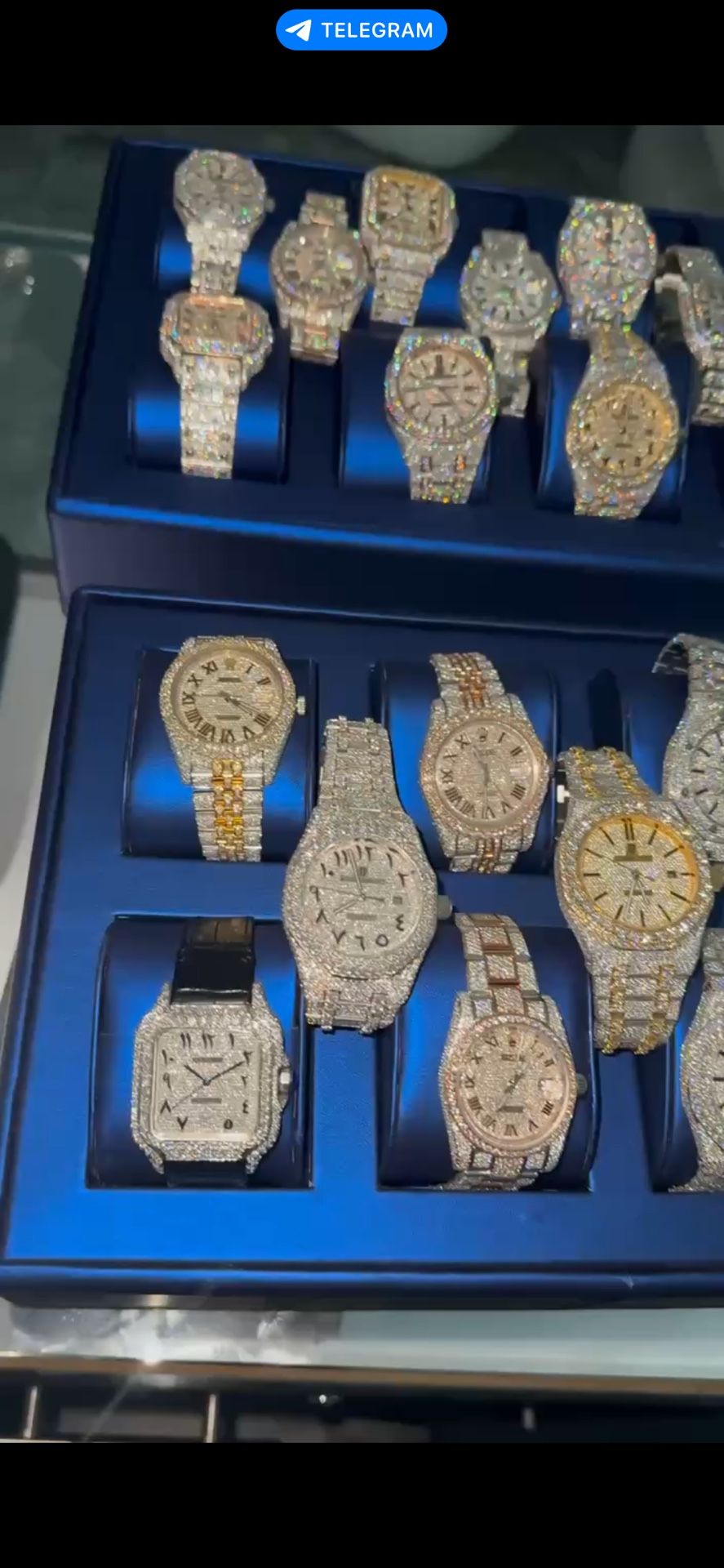 Flash Watch Bundle Deal  💰 Price : Only 500-750 Total ✅ Boxes And Papers Included 💎 VVS D-Color Moissanite Stones ⛔️ Does Not Fade Or Tarnish  