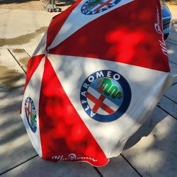 Alfa Romeo Racing Italiano Parasol Umbrella Collectors Item