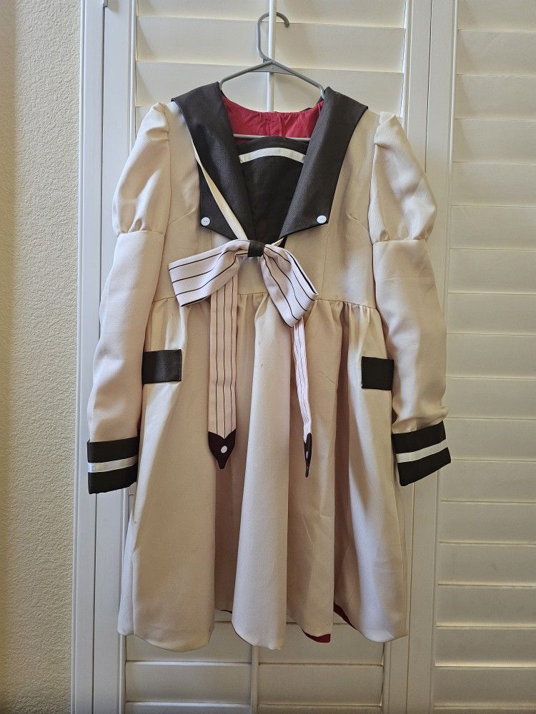 Anime Character Sailor Dress L Brown & Tan