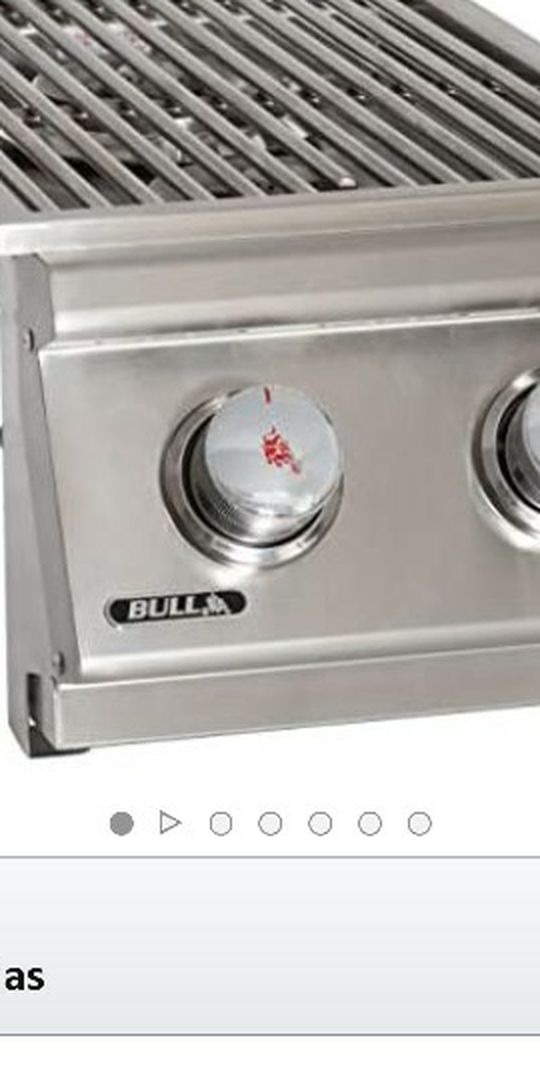 Bull Outdoor Products 30009 Natural Gas Slide-In Double Side Burner, Front and Back Design