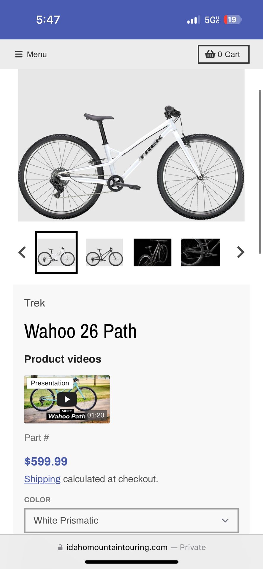 Trek 26 Wahoo Path