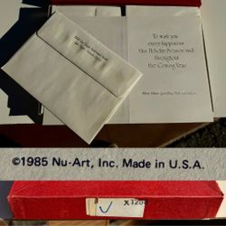 Rare Unused 1985 Vegas SILVER SLIPPER GAMBLING HALL Christmas Cards (Box of 50)