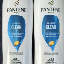 (2) Pantene 2-in-1 Shampoo, 12 oz each
