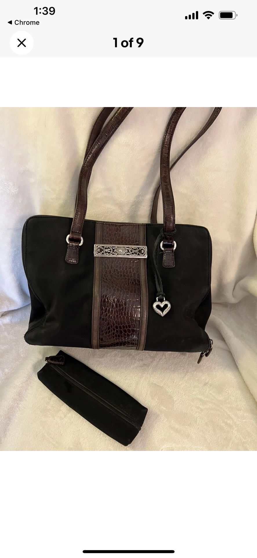 Brighton Handbag/purse Black/brown