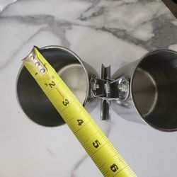 XL Large Parrot Clip On Bird Feeder Bowls For Parrots