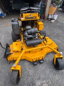 standing wright mower
