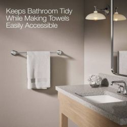 ✨ KOHLER Tone 24” Single Towel Bar – Polished Chrome ✨