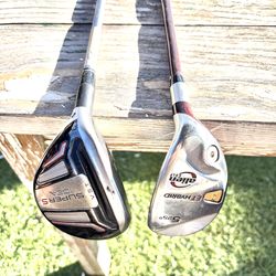 Gold clubs Hybrids adams and alien