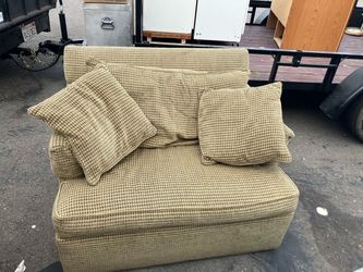 Ethan Allen Oversized Chair & A Half Accent Chair With Pillows