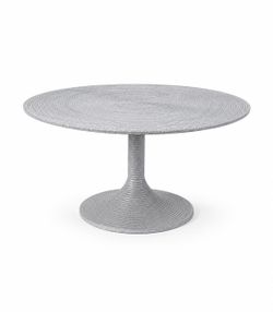 Mid-Century Modern Aluminum Hourglass Side Table