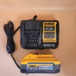 Dewalt Powerstack Battery And Charger 