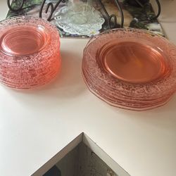 Depression Era, Pink Glass