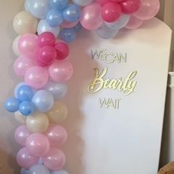 We Can Bearly Wait Baby shower Backdrop 